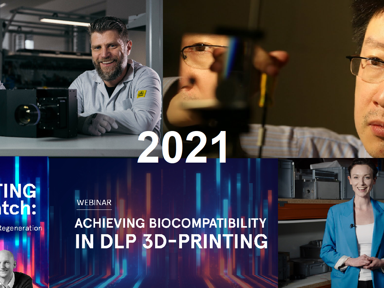 In-Vision Highlights of 2021: Bioprinting from Scratch, Achieving Biocompatibility, Videos, Interviews and new products