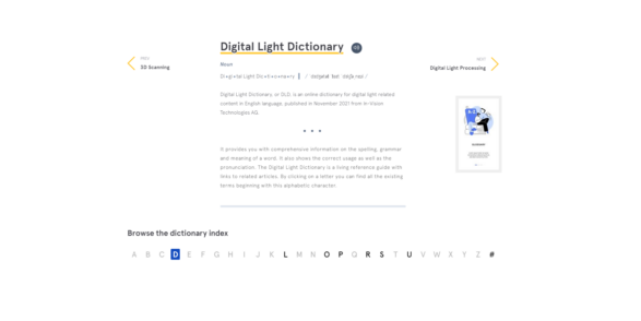 DLD Digital Light Dictionary from In-Vision